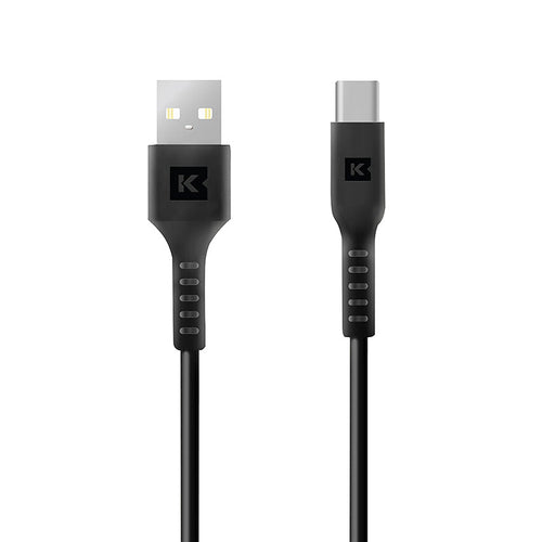 Kaizen KZ-2MCTAB 2M USB-C to USB-A Cable (Black)
