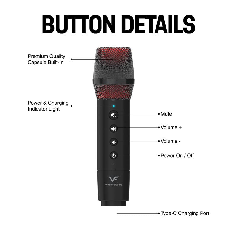 Vinnfier WM5000 UB Wireless Microphone