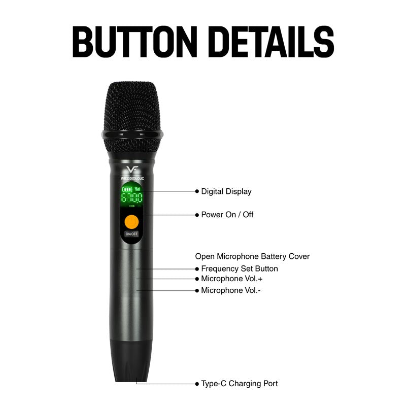 Vinnfier WM3300 DUO UC Wireless Microphone
