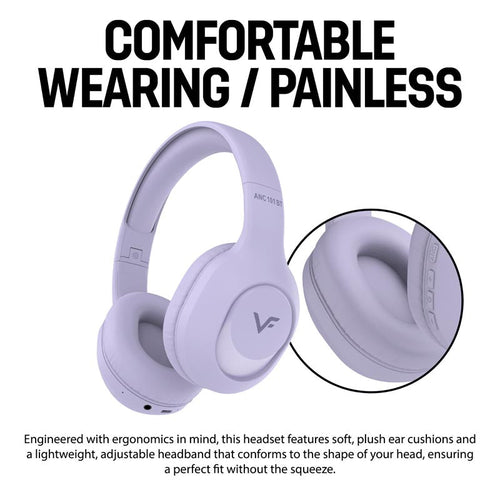 Vinnfier ANC 101BT Headphones Purple