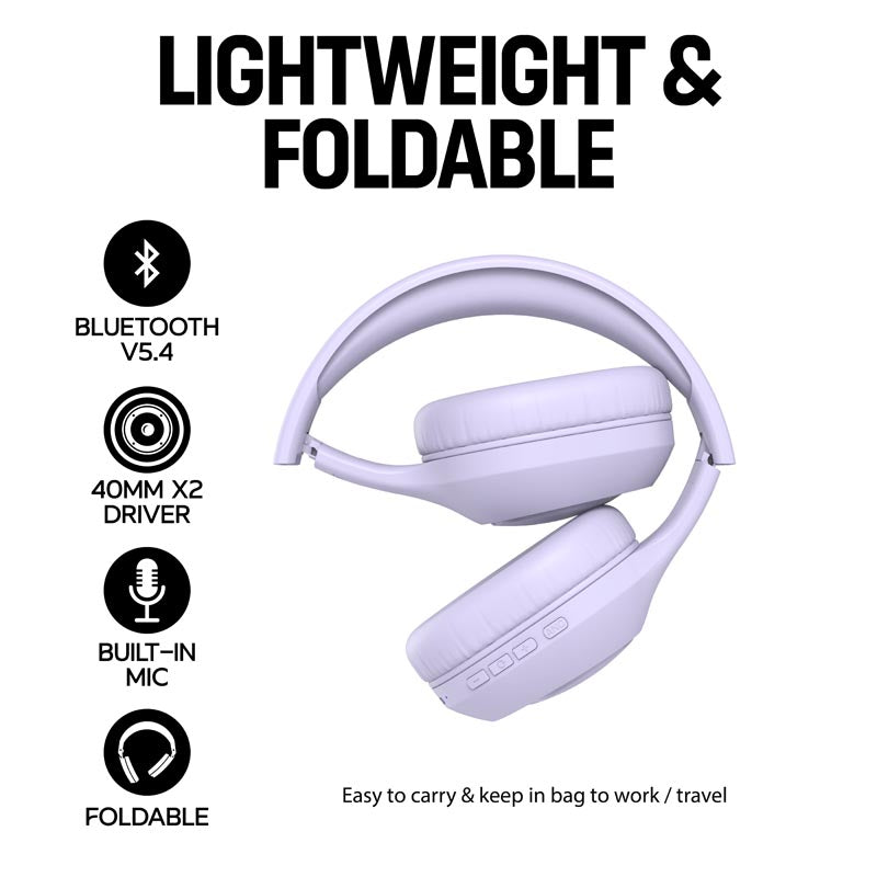 Vinnfier ANC 101BT Headphones Purple