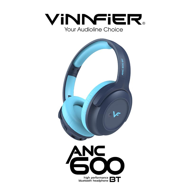 Vinnfier ANC 600BT Headphones Dark Blue