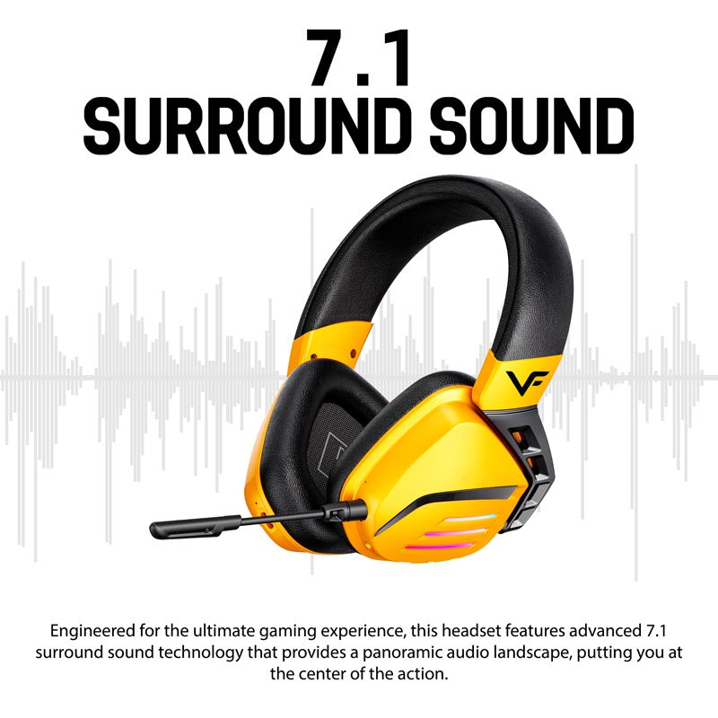Vinnfier Toros 9 BT Gaming Headset Yellow
