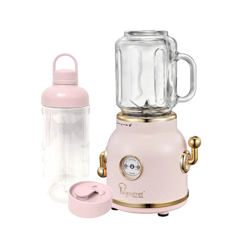 La Gourmet LGELRB393593-PK Retro Blender Set (Pink)