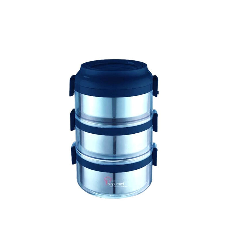 La Gourmet LGPG397607 2.35L 3-Tier Carrier (Dark Blue)