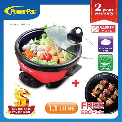 PowerPac Electric Hot Pot 1.1L