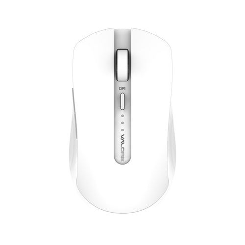 Valore KM-012-WH Dual Mode Silent Wireless Mouse White