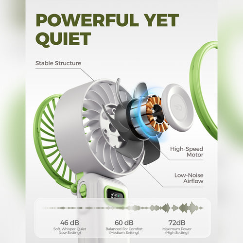 DiveBlues D6036-12PACK#2 Fanzy Handheld Fan Green