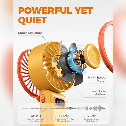 DiveBlues D6036-12PACK#2 Fanzy Handheld Fan Orange