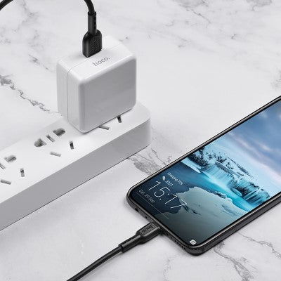 HOCO X33 4A Surge Flash Micro Charging cable (Black)