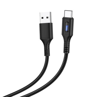 HOCO U79 Admirable Small Power Off Type-C USB Cable (Black)