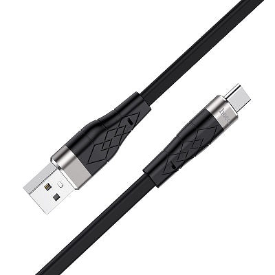 HOCO X53 Angel Silicone Type-C USB Cable (Black)