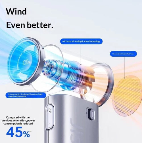 JisuLife Life 9S 5000mAh Silver Handheld Fan