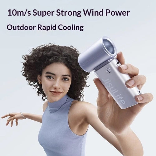 JisuLife Life 9S 5000mAh Silver Handheld Fan