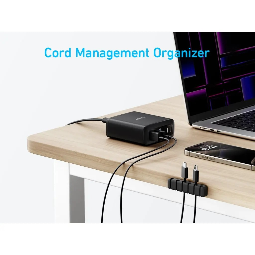 Anker A2154K11 PD112W 6-Port USB C Charger (Black)