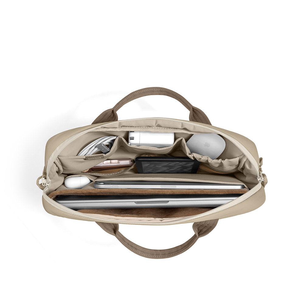 tomtoc Terra-A28 Puffy Laptop Handbag 16 - Natural Sand