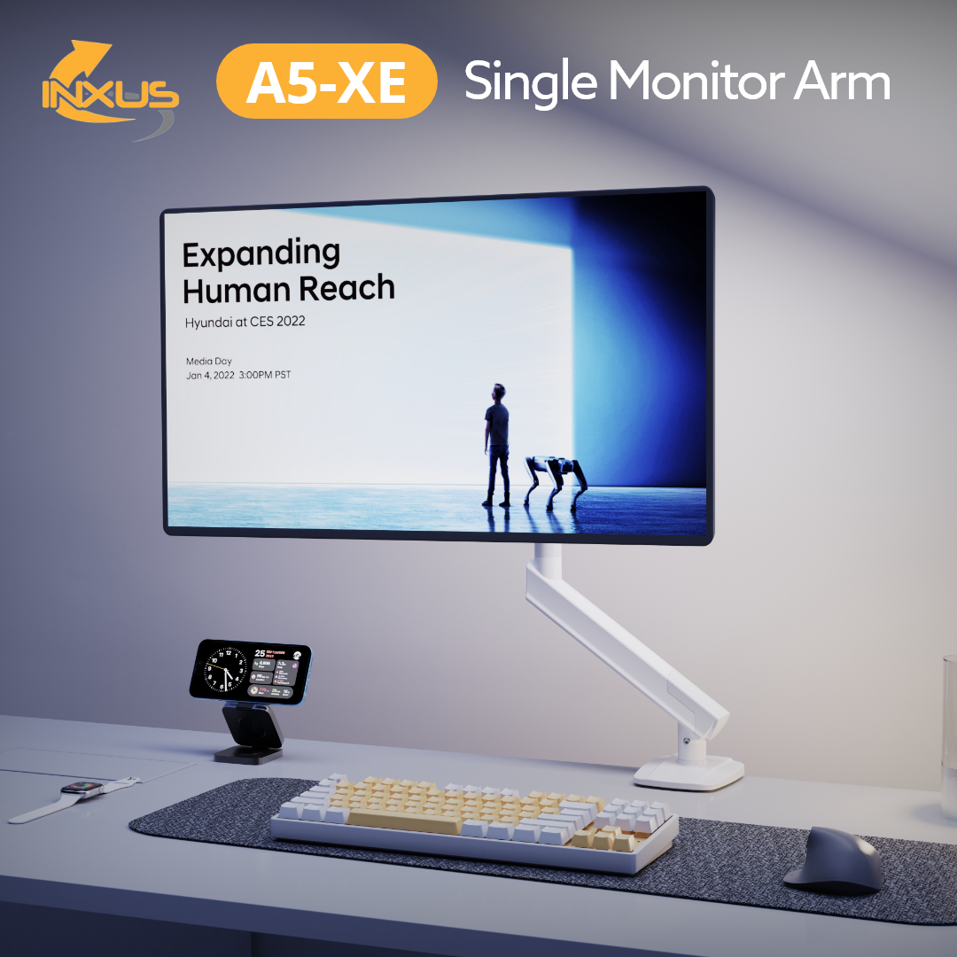 Northbayou A5-XE Single Monitor Mount (White)