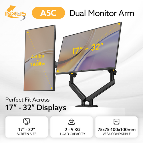 Northbayou A5C Dual Monitor Mount (Black)