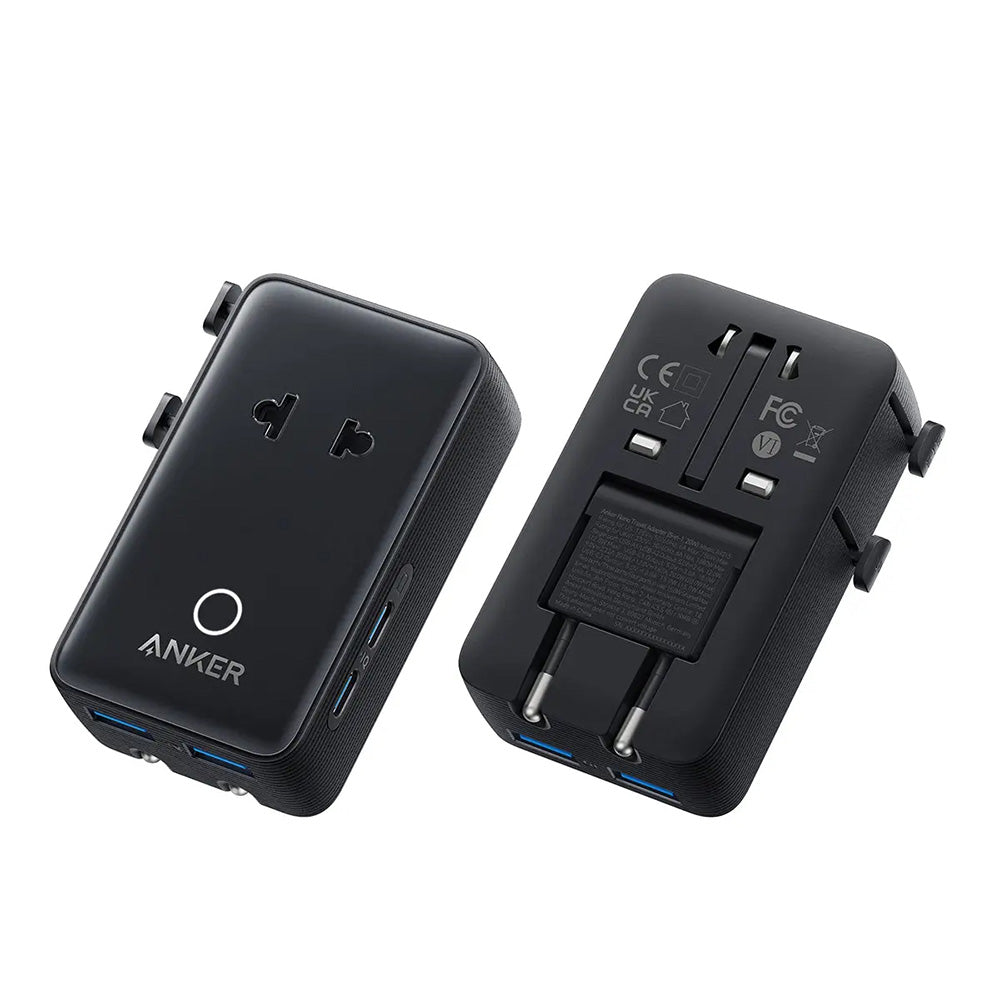 Anker A9215 Nano 5-in-1 Travel Adapter 20W 2C+2A (Black)