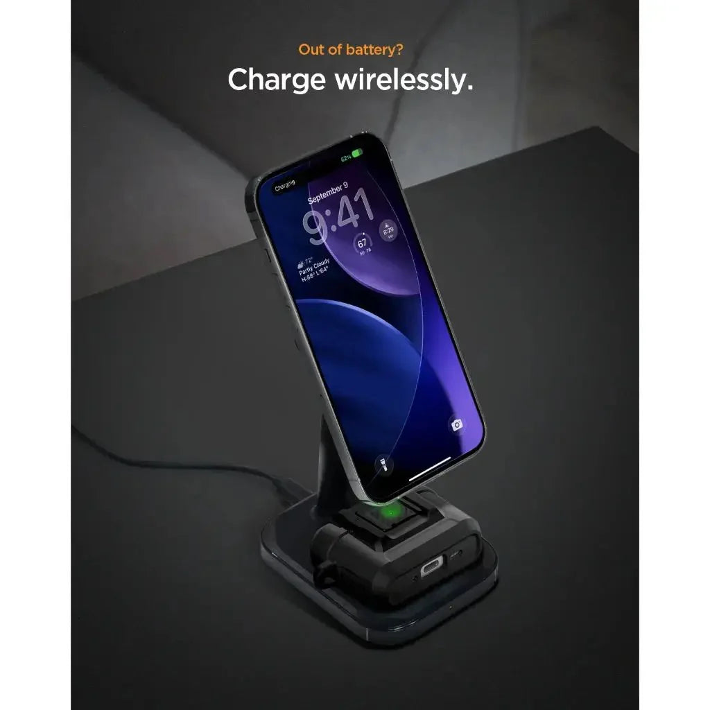 Spigen AirPods Pro (3rd Gen) Case Lock Fit - Matte Black
