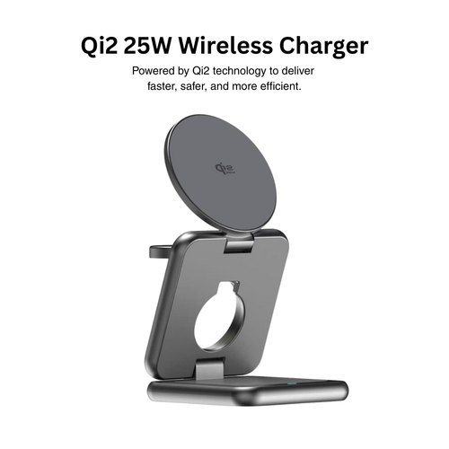 RedMonster AirNergy Trio 25 Qi2.2 25W 3-in-1 Wireless Charger with 1.5M C Cable