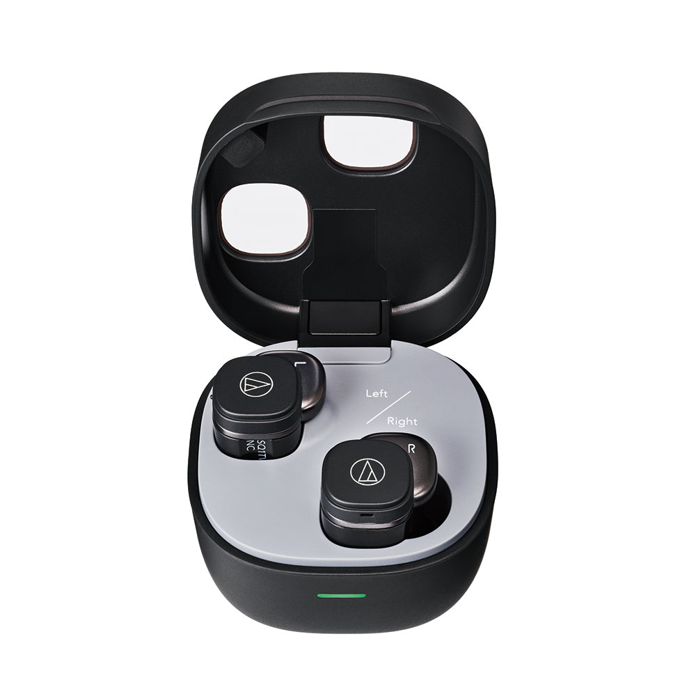audio-technica ワイヤレスイヤホン(ATH-SQ1TW2NC) Audio-Technica ATH-SQ1TW2NC TWS ANC Earbuds - Black – Challenger