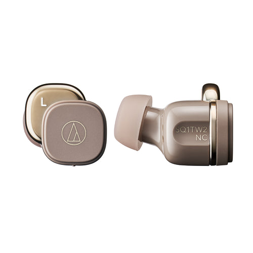 Audio-Technica ATH-SQ1TW2NC TWS ANC Earbuds - Caramel