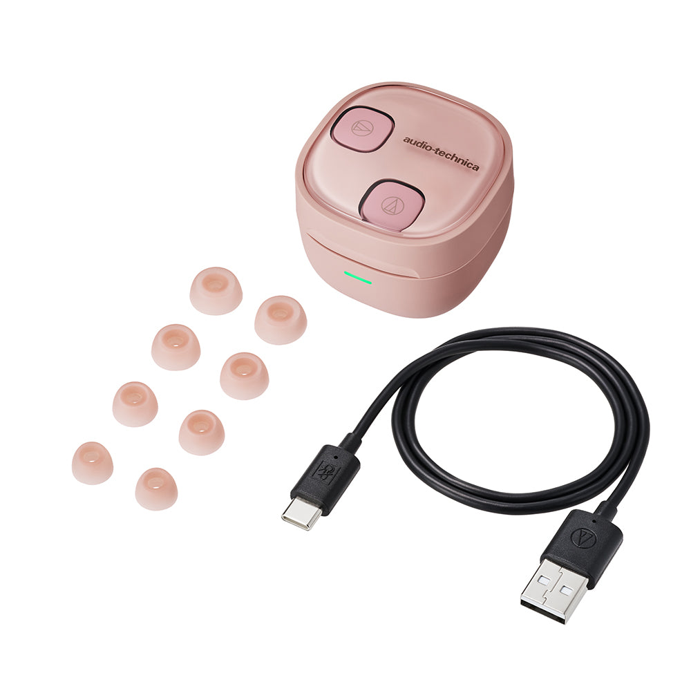 Audio-Technica ATH-SQ1TW2NC TWS ANC Earbuds - Pink – Challenger