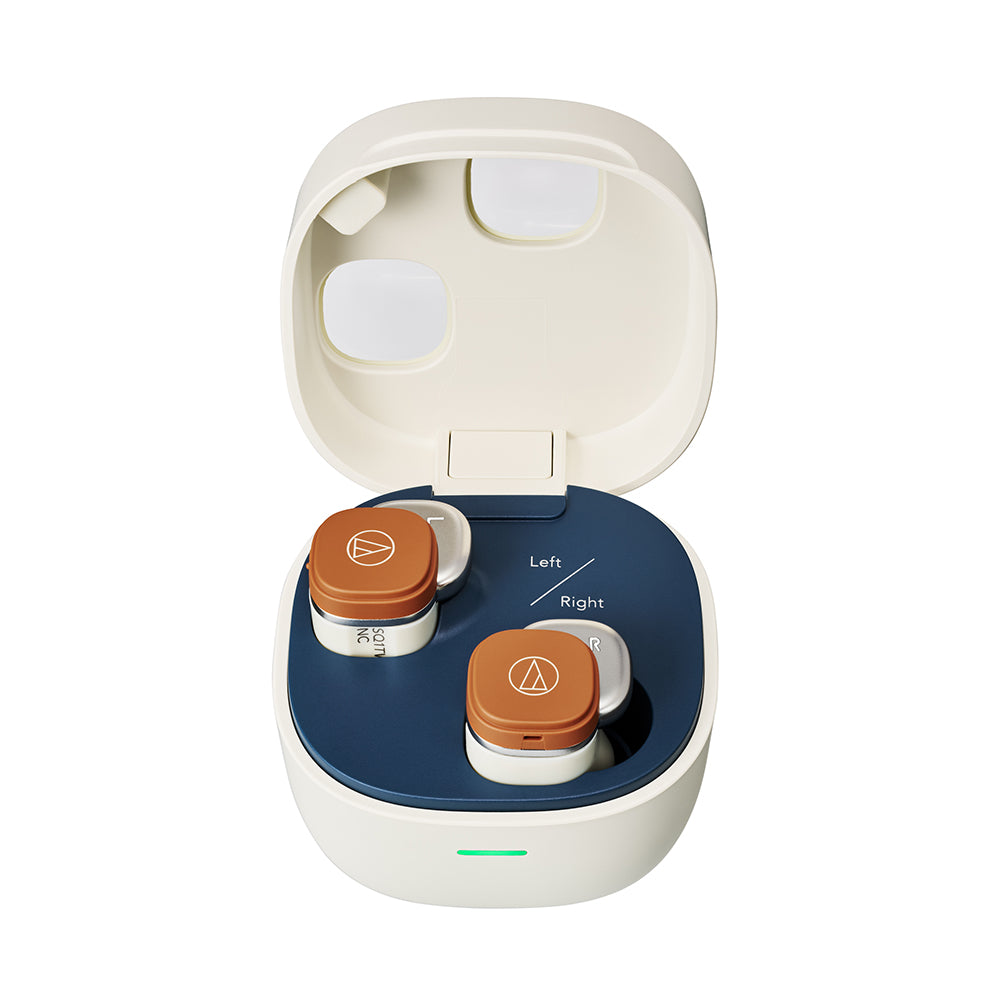 Audio-Technica ATH-SQ1TW2NC TWS ANC Earbuds - White Cream