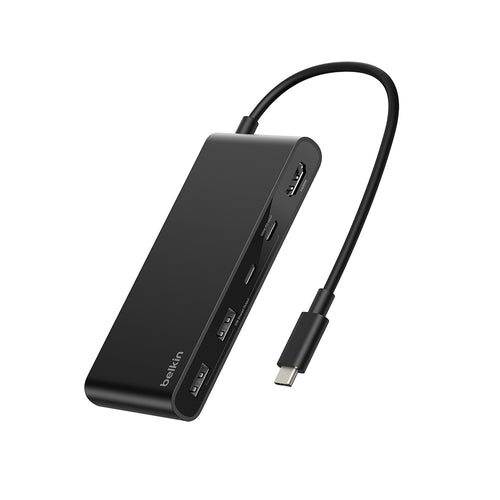 Belkin AVC023fqBK Connect 7-Port USB-C Hub with Dual USB-C Ports