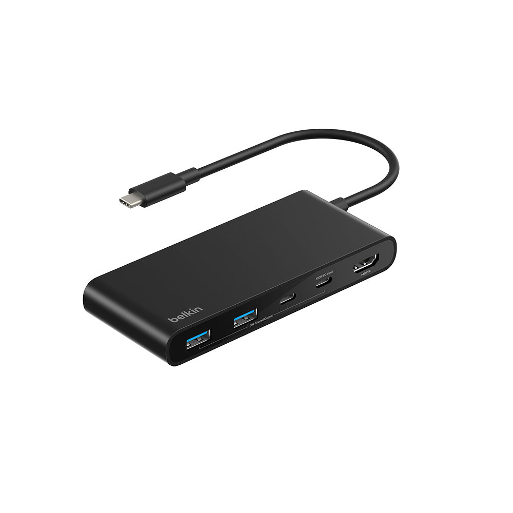 Belkin AVC023fqBK Connect 7-Port USB-C Hub with Dual USB-C Ports