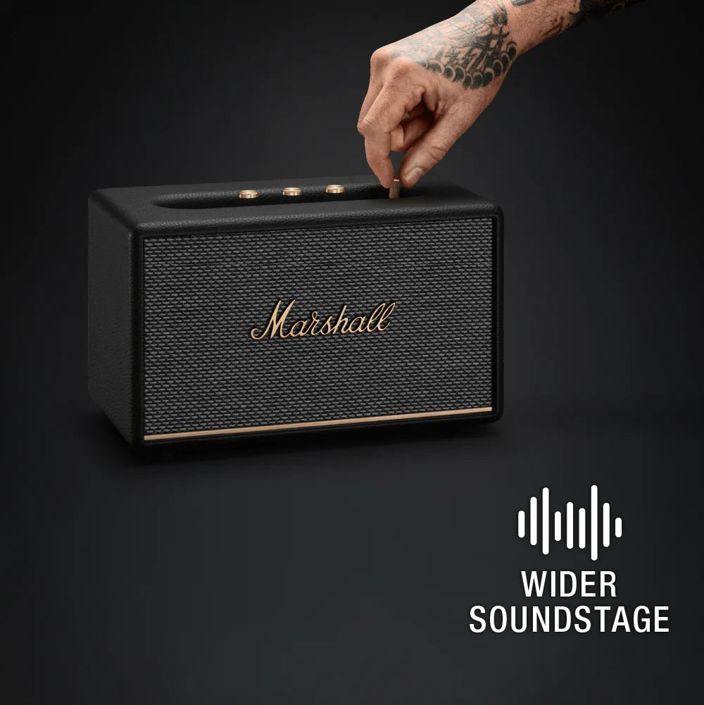 Marshall ACTONⅢ Marshall Acton III Bluetooth Speaker (Black) – Challenger Singapore