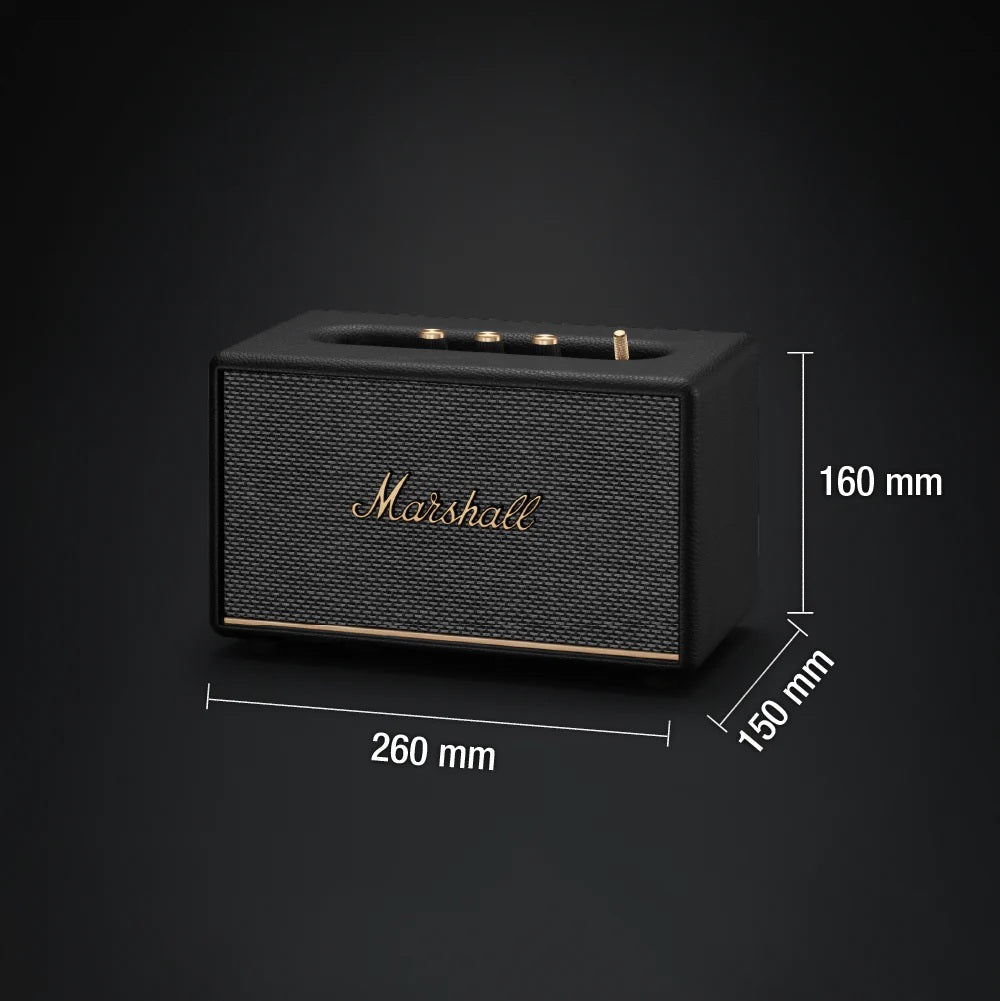 Marshall Acton III Bluetooth Speaker (Black) – Challenger Singapore