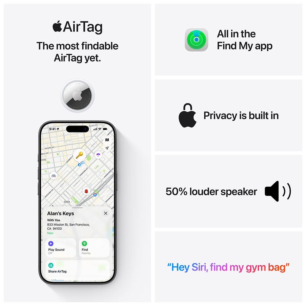 Apple AirTag (4-Pack) 2nd Gen – Challenger Singapore