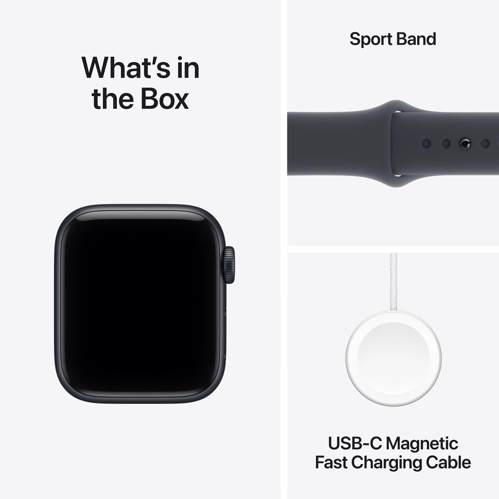 Apple Watch SE 3 GPS 40mm Midnight Aluminium Case with Midnight Sport Band - M/L