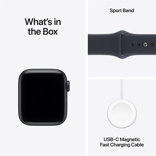 Apple Watch SE 3 (GPS) 40mm Midnight Aluminium - Navy Blue Sports Band M/L
