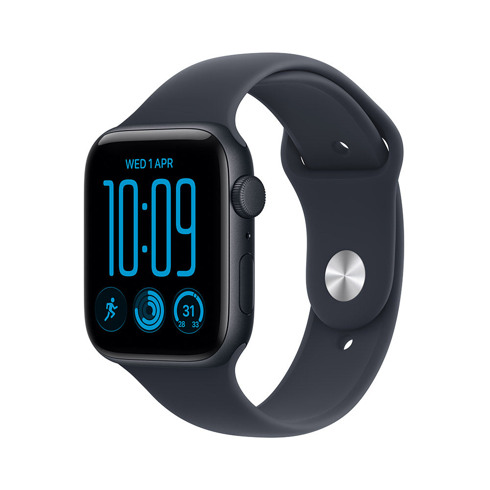 Apple Watch SE 3 (GPS) 44mm Midnight Aluminium - Navy Blue Sports Band M/L