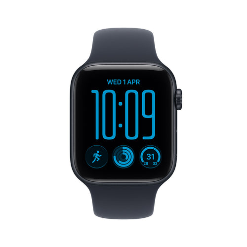 Apple Watch SE 3 (GPS) 44mm Midnight Aluminium - Navy Blue Sports Band M/L