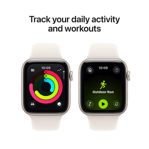 Apple Watch SE 3 GPS 44mm Starlight Aluminium Case with Starlight Sport Band - M/L