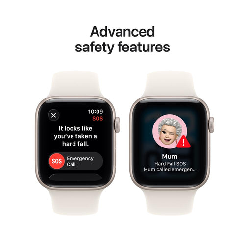 Apple Watch SE 3 GPS 44mm Starlight Aluminium Case with Starlight Sport Band - S/M