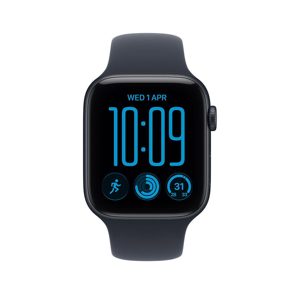 Apple Watch SE 3 (GPS + Cellular) 44mm Midnight Aluminium - Navy Blue Sports Band M/L