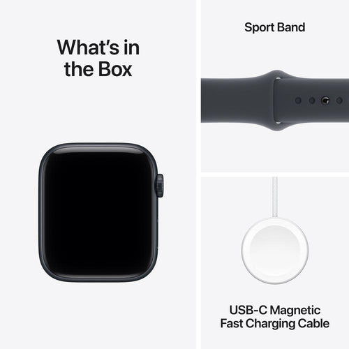 Apple Watch SE 3 GPS + Cellular 44mm Midnight Aluminium Case with Midnight Sport Band - S/M