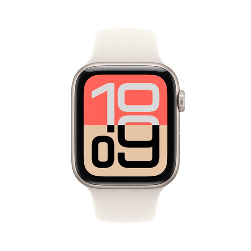 Apple Watch SE 3 GPS + Cellular 44mm Starlight Aluminium Case with Starlight Sport Band - S/M