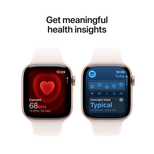 Apple Watch Series 11 GPS 42mm Rose Gold Aluminium Case with Light Blush Sport Band - S/M