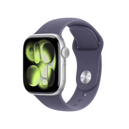 Apple Watch Series 11 GPS 42mm Silver Aluminium Case with Purple Fog Sport Band - M/L