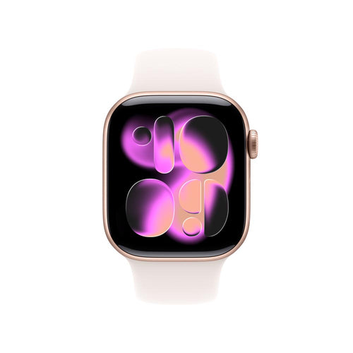 Apple Watch Series 11 GPS + Cellular 42mm Rose Gold Aluminium Case with Light Blush Sport Band - M/L