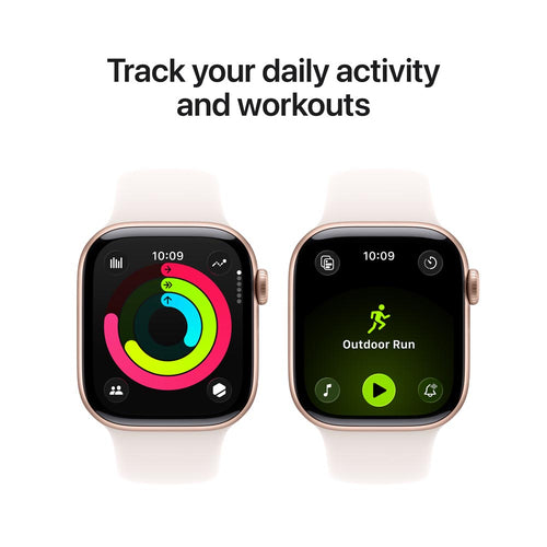 Apple Watch Series 11 GPS + Cellular 42mm Rose Gold Aluminium Case with Light Blush Sport Band - M/L
