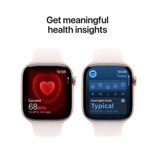 Apple Watch Series 11 GPS + Cellular 46mm Rose Gold Aluminium Case with Light Blush Sport Band - M/L