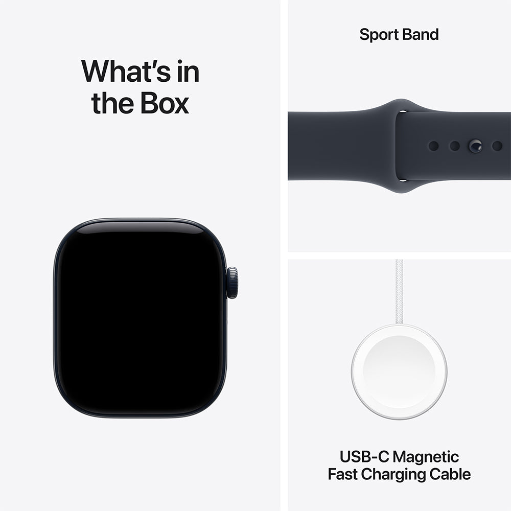 Apple Watch Series 12 (GPS + Cellular) 42mm Night Blue Ceramic - Navy Blue Sports Band S/M