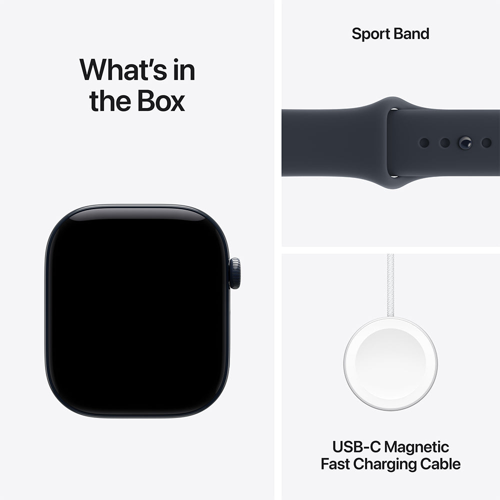 Apple Watch Series 12 (GPS + Cellular) 46mm Night Blue Ceramic - Navy Blue Sports Band S/M